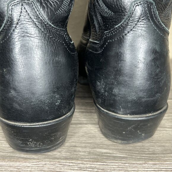 Ariat Heritage Deertan Men's Black Leather Cowboy Boots Size 10 EE Western - Picture 6 of 12